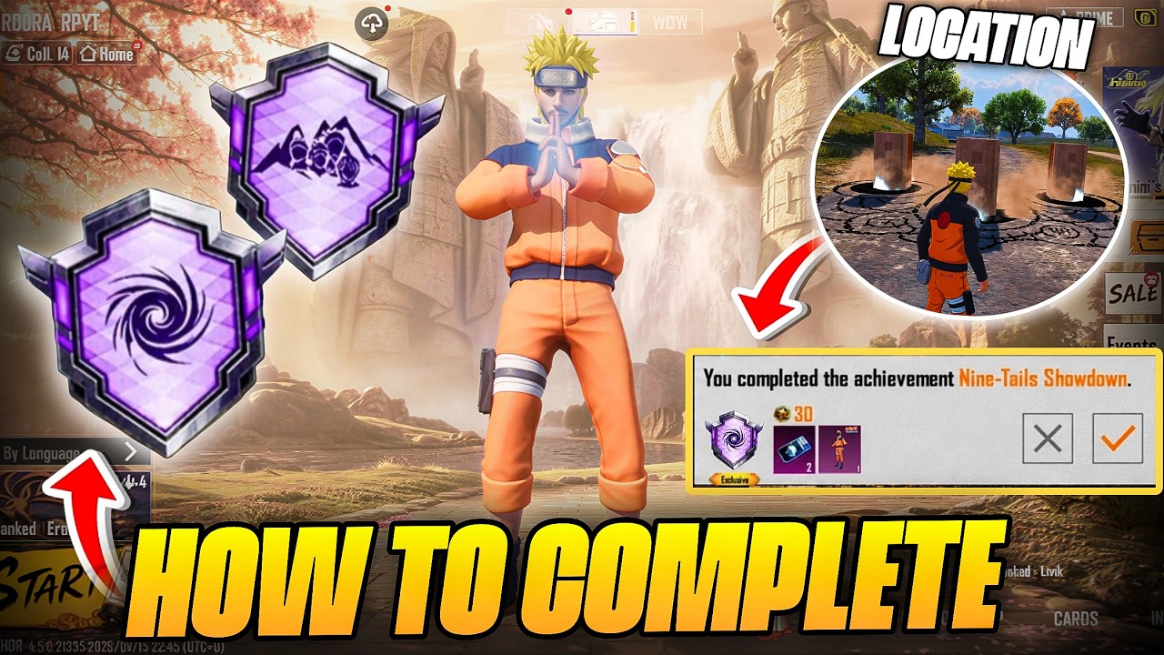 HOW TO COMPLETE NINJUTSU PROFESSOR & NINJA WORLD TRAVELER ACHIEVEMENT IN BGMI