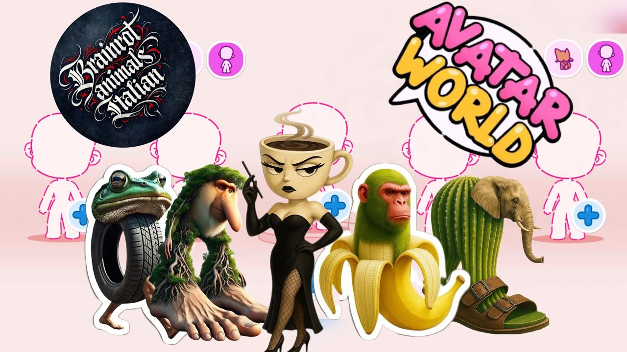 *BRAINROT ANIMALS* FREE COSTUMES MAKER IN TUTORIAL | AVATARWORLD #avatarworld #pazu