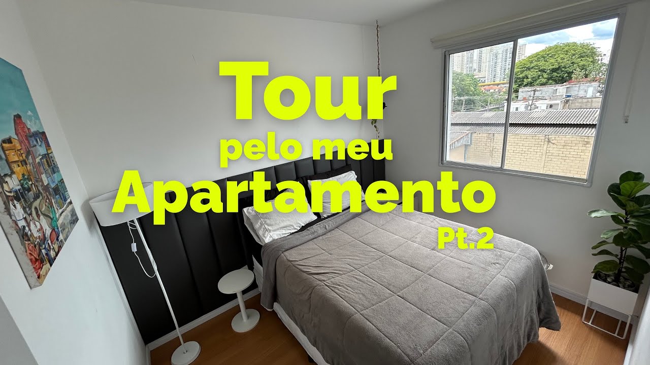 TOUR PELO MEU APÊ PARTE 2 | Área Privada, Escritório e Quarto decorado com baixo custo