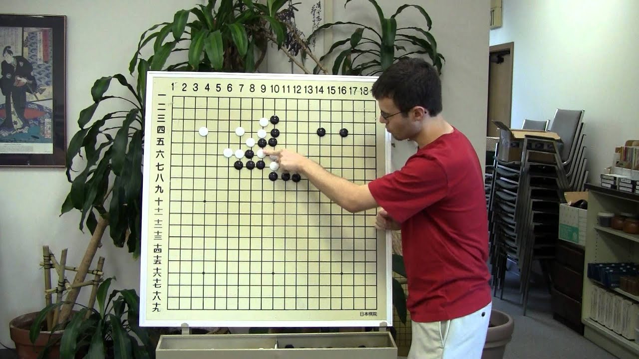 Nick Sibicky Go Lecture #12 - Monkey Jump and Double Hane 1 (2 of 2)
