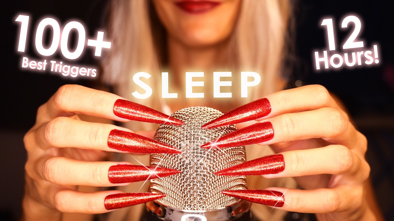 ASMR for Sleep 12 Hours No Mid-Roll Ads for Intense Relaxation 😴 4k (No Talking)