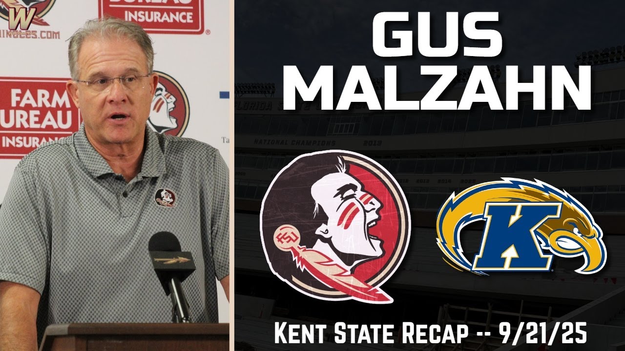 Гас Малзан, FSU Kent State, обзор матча 21 сентября 2025 г. | FSU Football | Florida State Footba...