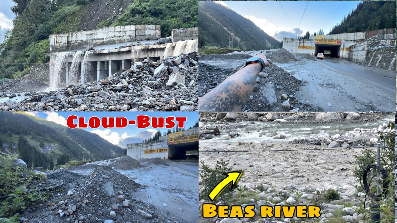 Adhi raat ko hua Solang Valley ke pass Cloud-Bust 😱| Beas river ka flow badh gaya