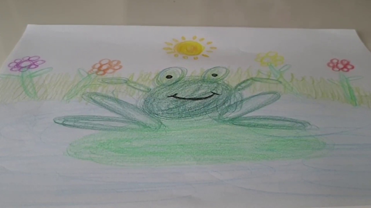 Een Kikker tekenen met rondjes met Praktijk Oefentherapie Kinderen en Volwassenen