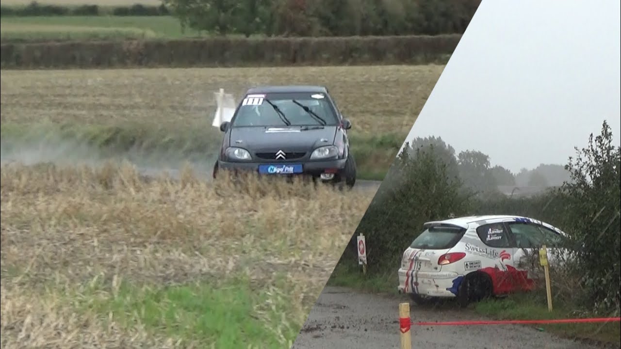 Rallye Le Béthunois 2025 + VHC - SS1: La Méroise 1 - all cars (raw footage) - rallying in a storm