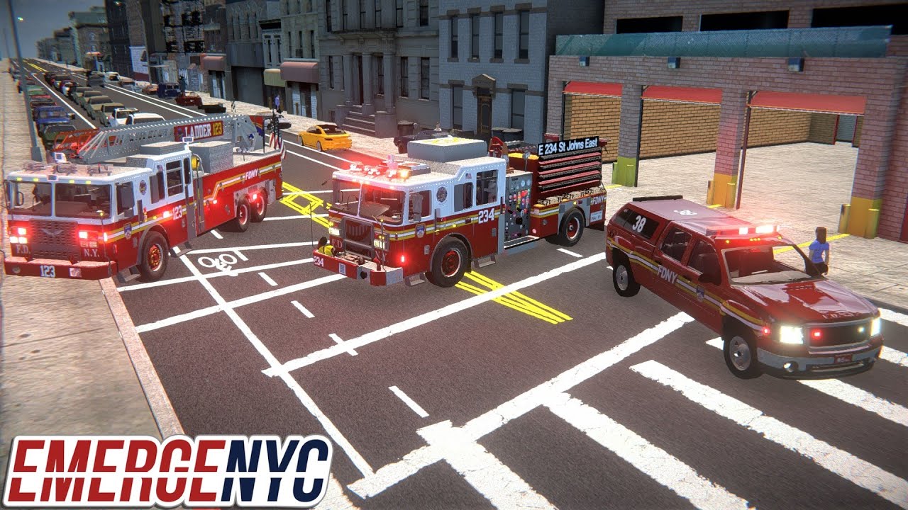 EmergeNYC New Brooklyn Map & Major Gameplay Updates - Engine 234, Ladder 123 & Battalion Chief 38