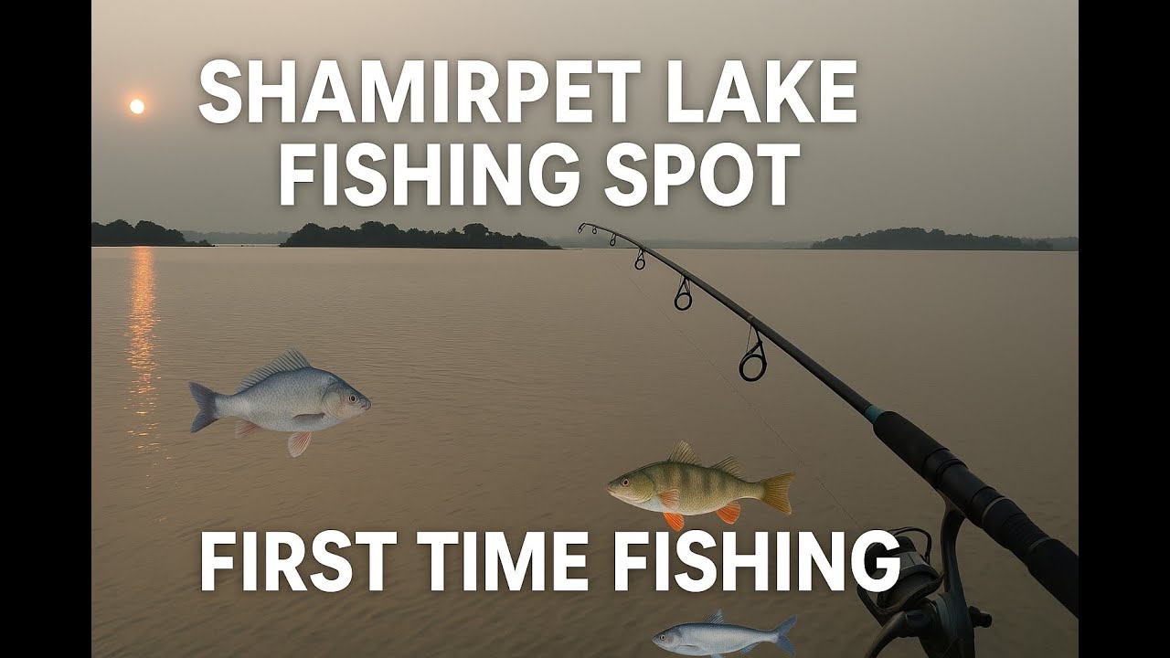 Shamirpet Lake fishing spot | Hyderabad Best fishing spot | First Time Fishing #fishing #shamirpet
