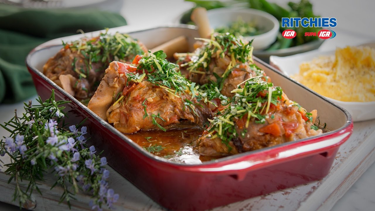 Italian lamb shanks