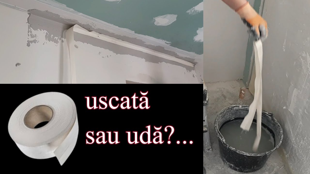 Banda de hartie pt colt la gips-carton - uda sau uscata?... ce se intampla cu ea?