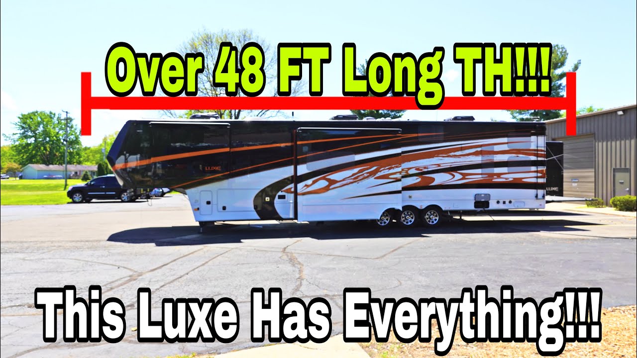 This Is The Largest Fifth Wheel Ever! Luxe Toy Hauler With Some Cool Upgrades!