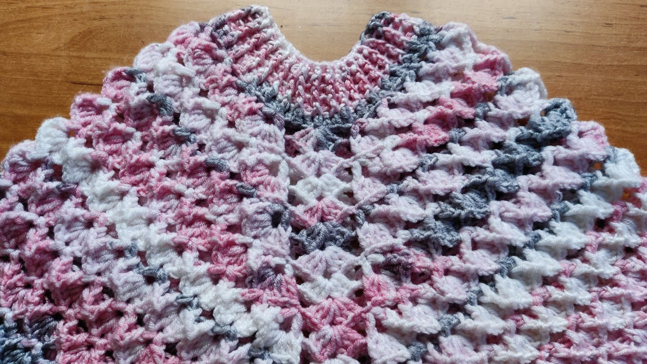 Crochet Poncho toutes tailles spécial débutants  Crochet  easy poncho for beginners