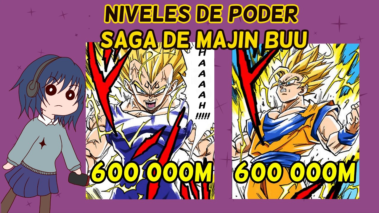 Niveles de Poder Saga de Majin Buu 2 // Dragon Ball Z