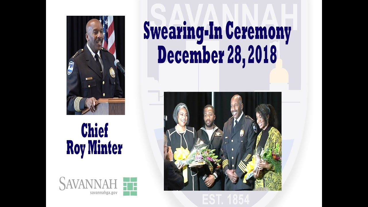 Chief Roy Minter Swearing-In Ceremony