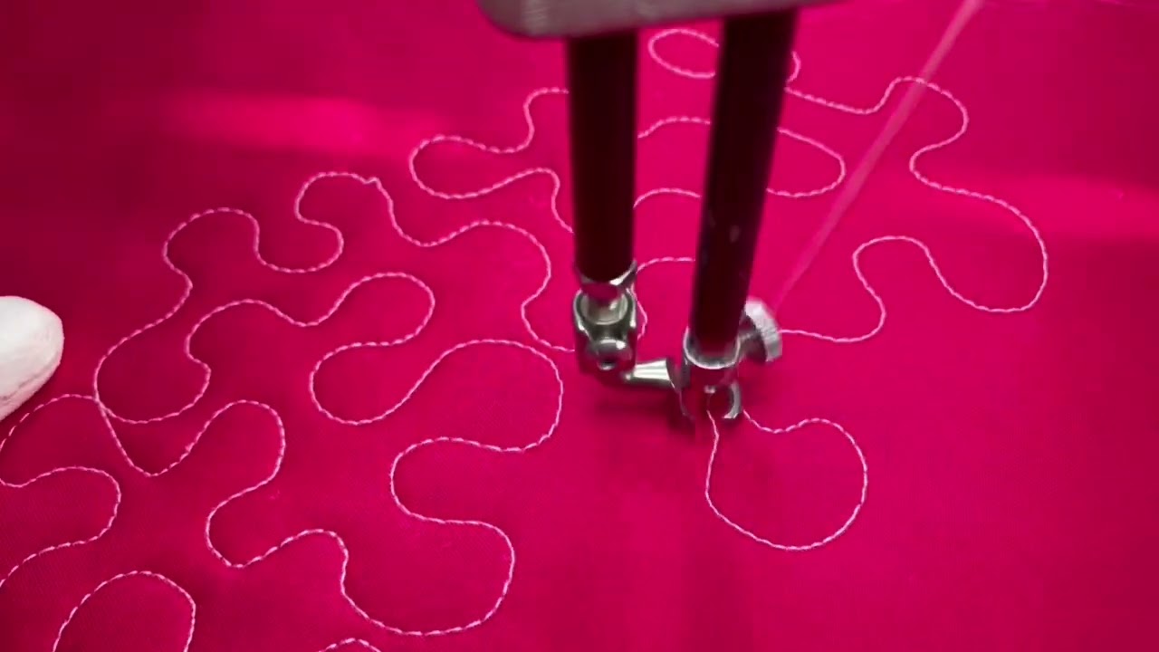 Стежка в свободной технике, точечная стежка