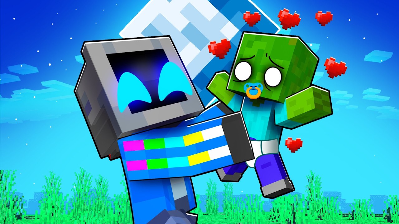 Taming a Baby ZOMBIE in Minecraft!