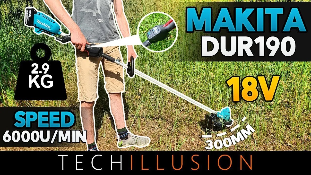 🔥The COMPACT 18V CORDLESS TRIMMER DUR190 from MAKITA in test!😱 - DUR190 lawn trimmer Review