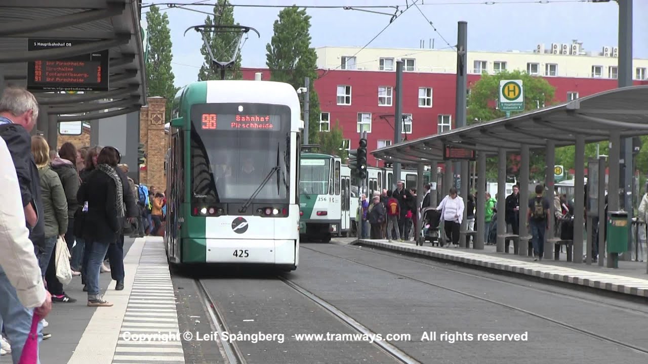 ViP Potsdam Strassenbahn / Trams at Hauptbahnhof, Potsdam, Germany