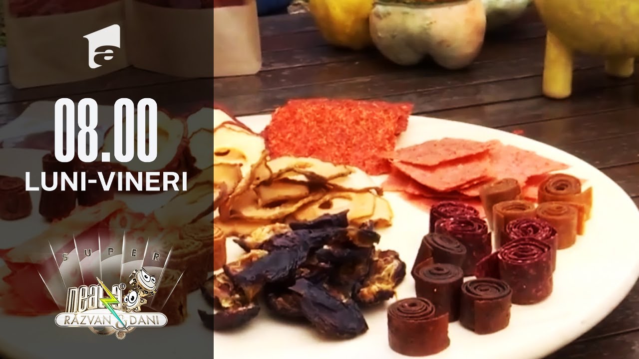 Gustări cu fructe și legume deshidratate ca-n ograda bunicii