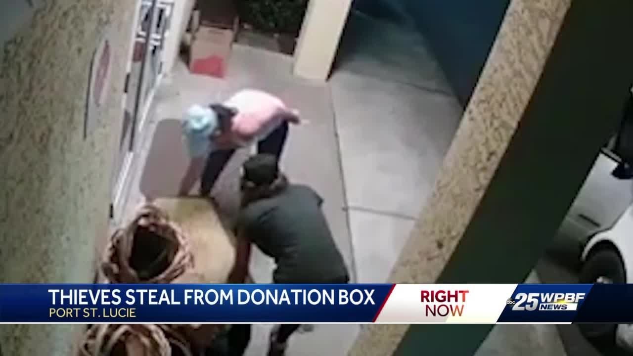 Thieves steal from donation box