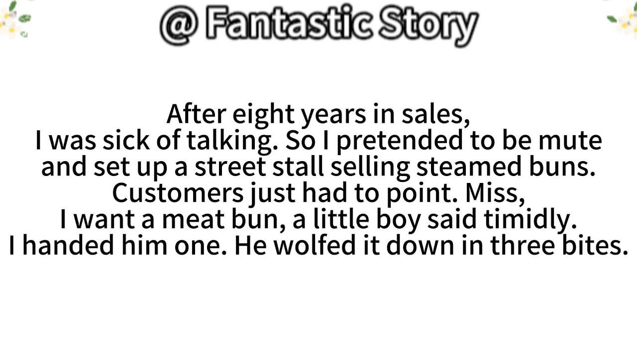 After eight years in sales,I was sick of talking. So I pretended to be muteand set up a street
