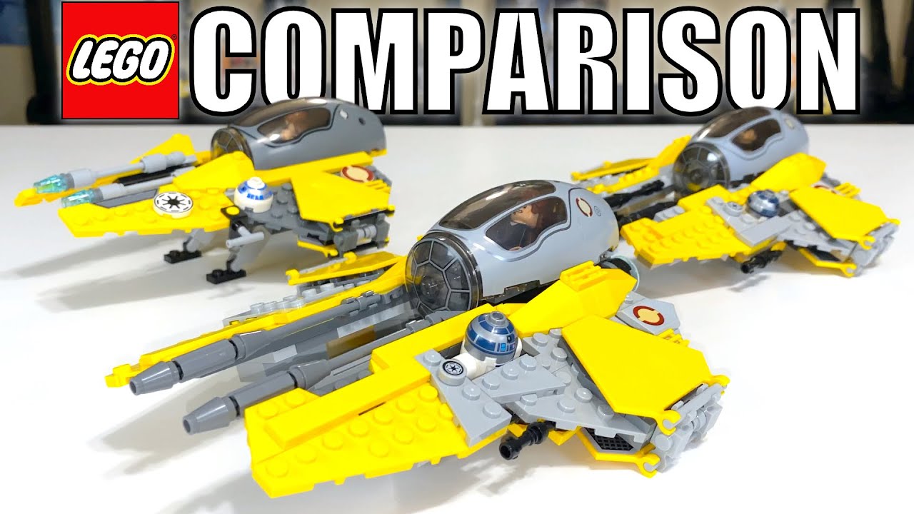 LEGO Star Wars ANAKIN'S JEDI INTERCEPTOR Comparison! (7256, 75038, 75281 | 2005, 2014, 2020)