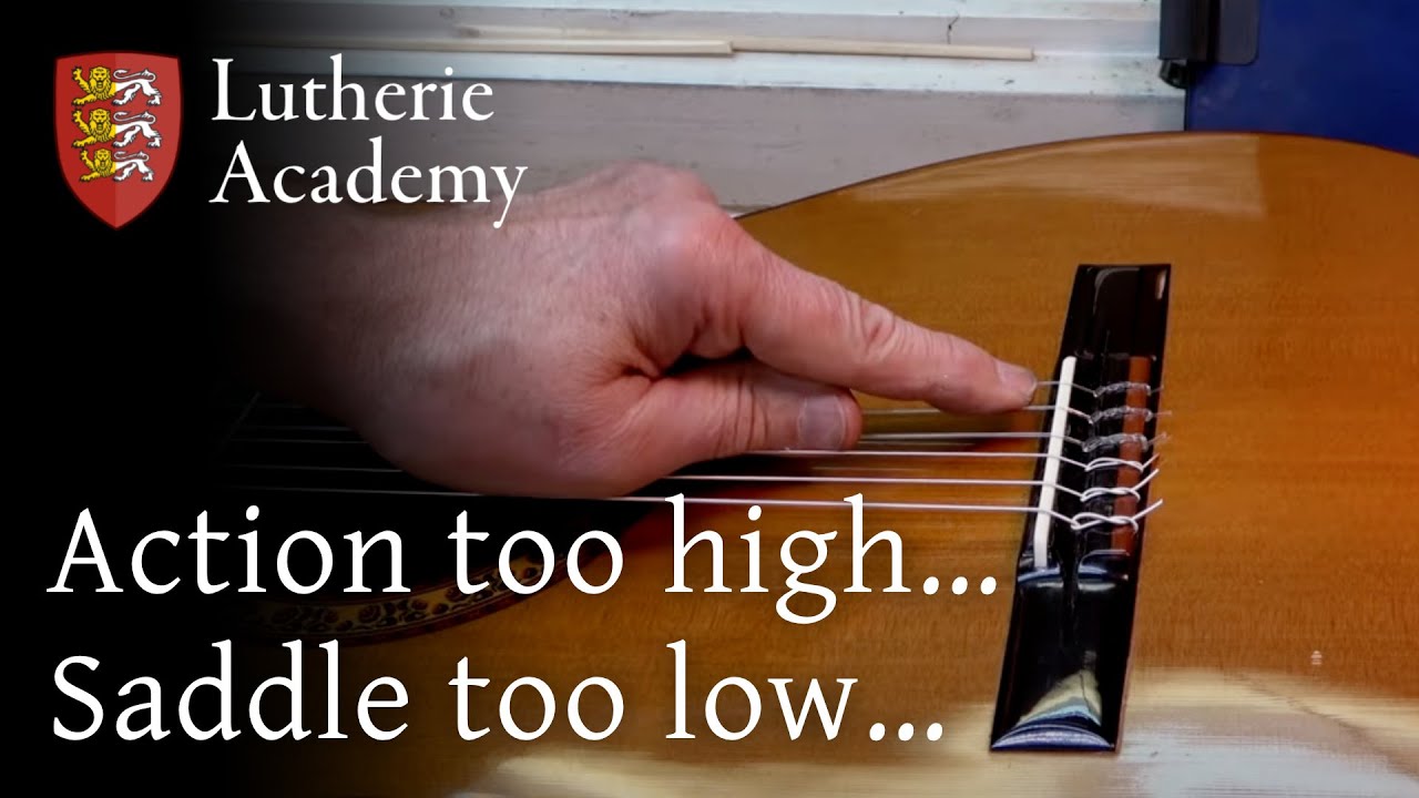 Classical Guitar Action Too High and Saddle is Too Low