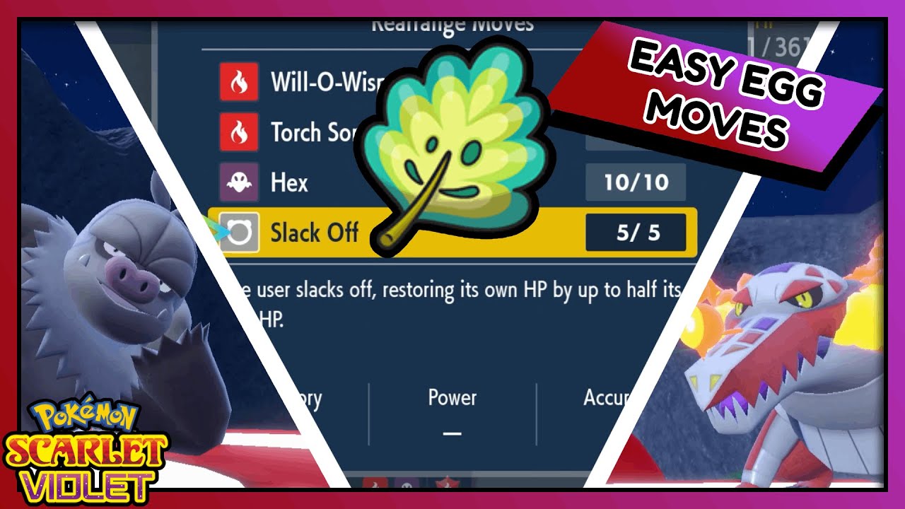 SIMPLE, FAST & EASY Egg Moves in Pok&eacute;mon Scarlet and Violet