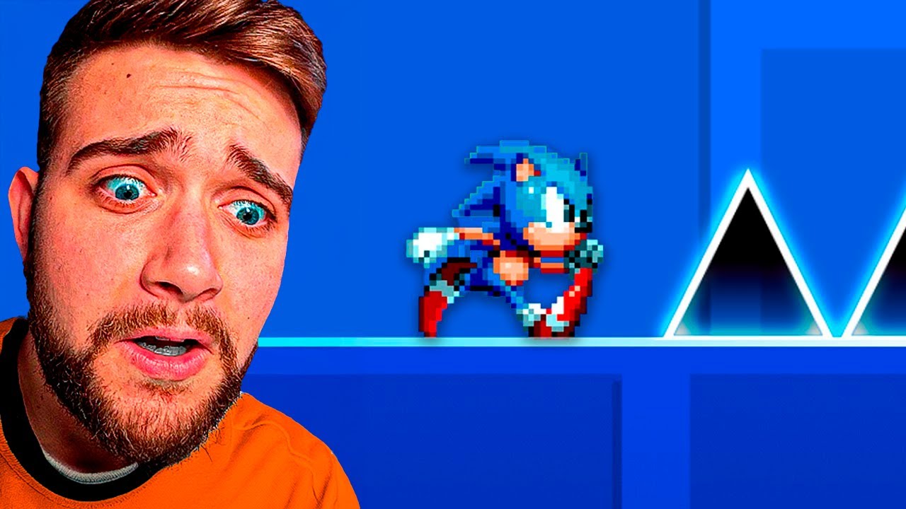 Metí a Sonic en Geometry Dash