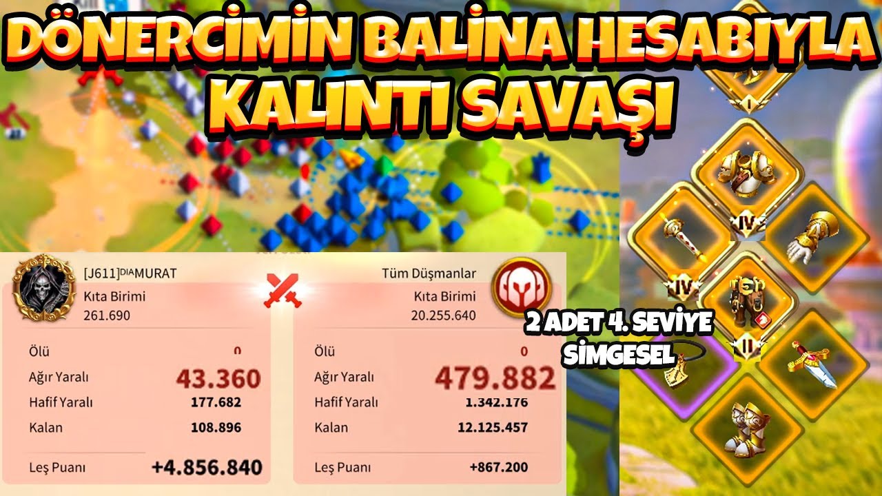 Dönercimin Harika Hesabıyla Kalıntı Savaşına Katıldım - Rise of Kingdoms