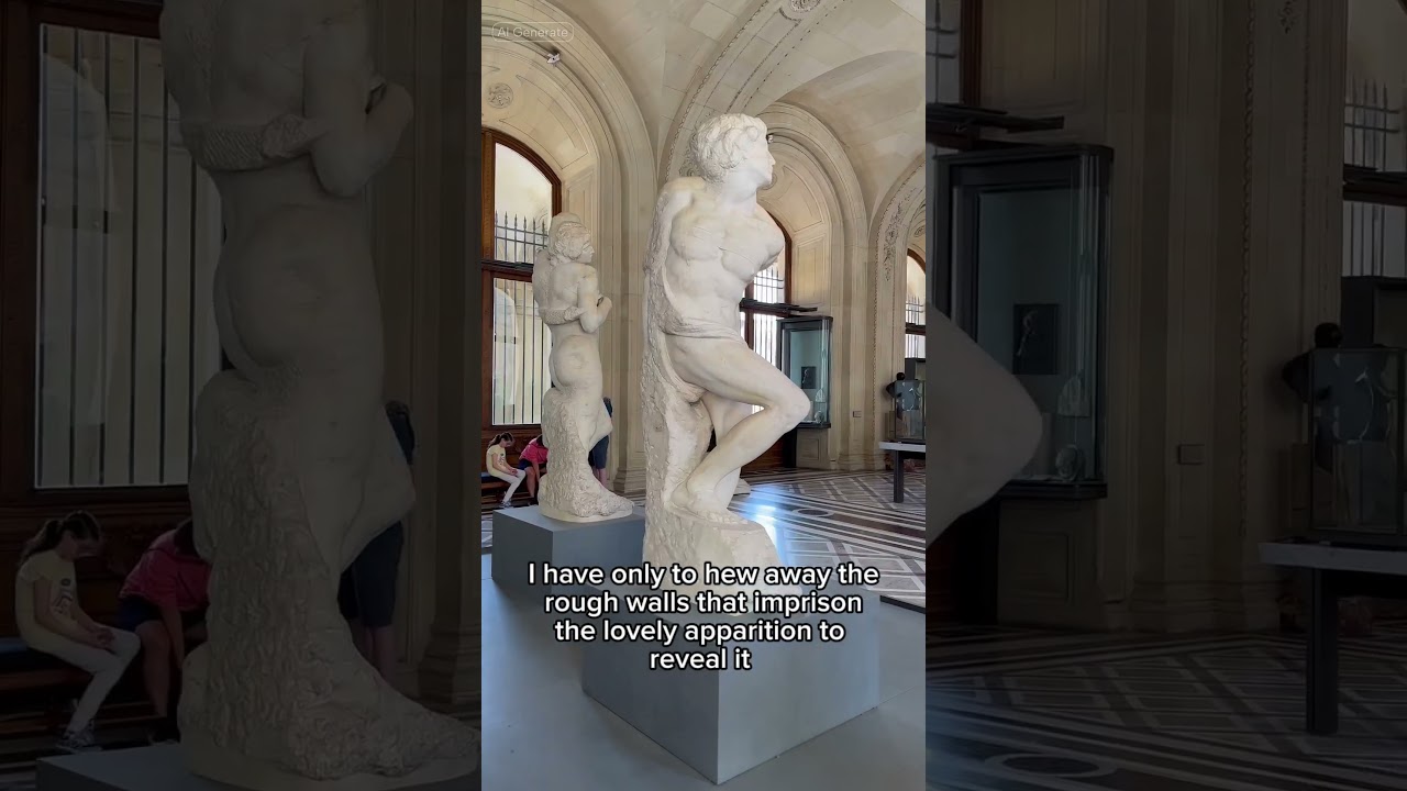 The #Louvre holds 2 iconic sculptures by #Michelangelo: the &ldquo;Dying Slave&rdquo; and the &ldquo;Rebellious Slave&rdquo;