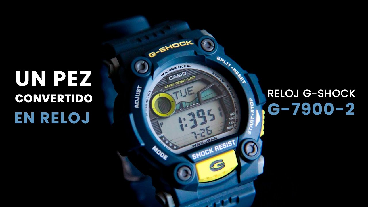 Configuración & Unboxing Casio G-Shock G-7900 🌊 Luna & Marea