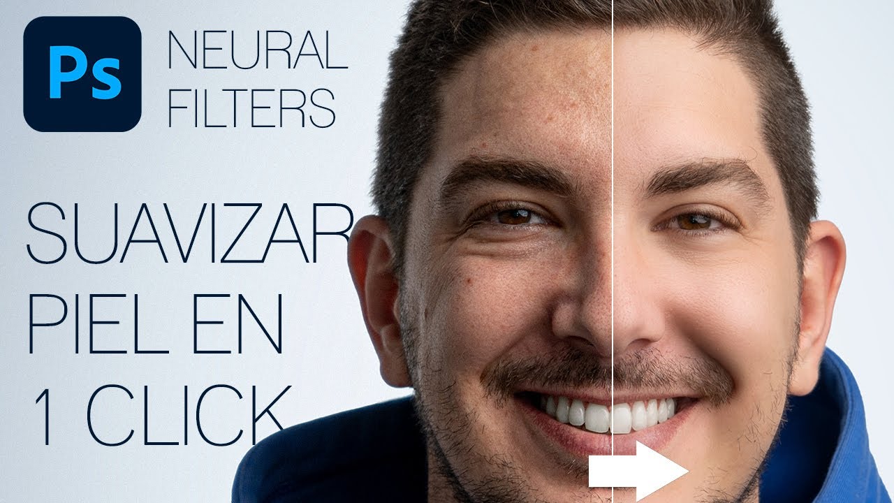 SUAVIZAR PIEL en Photoshop AUTOMÁTICAMENTE en 1 CLICK | Novedad Photoshop 2021 | Tutorial Photoshop