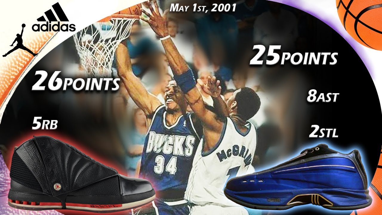 Tracy McGrady VS Ray Allen Face-off G4 2001 Playoffs