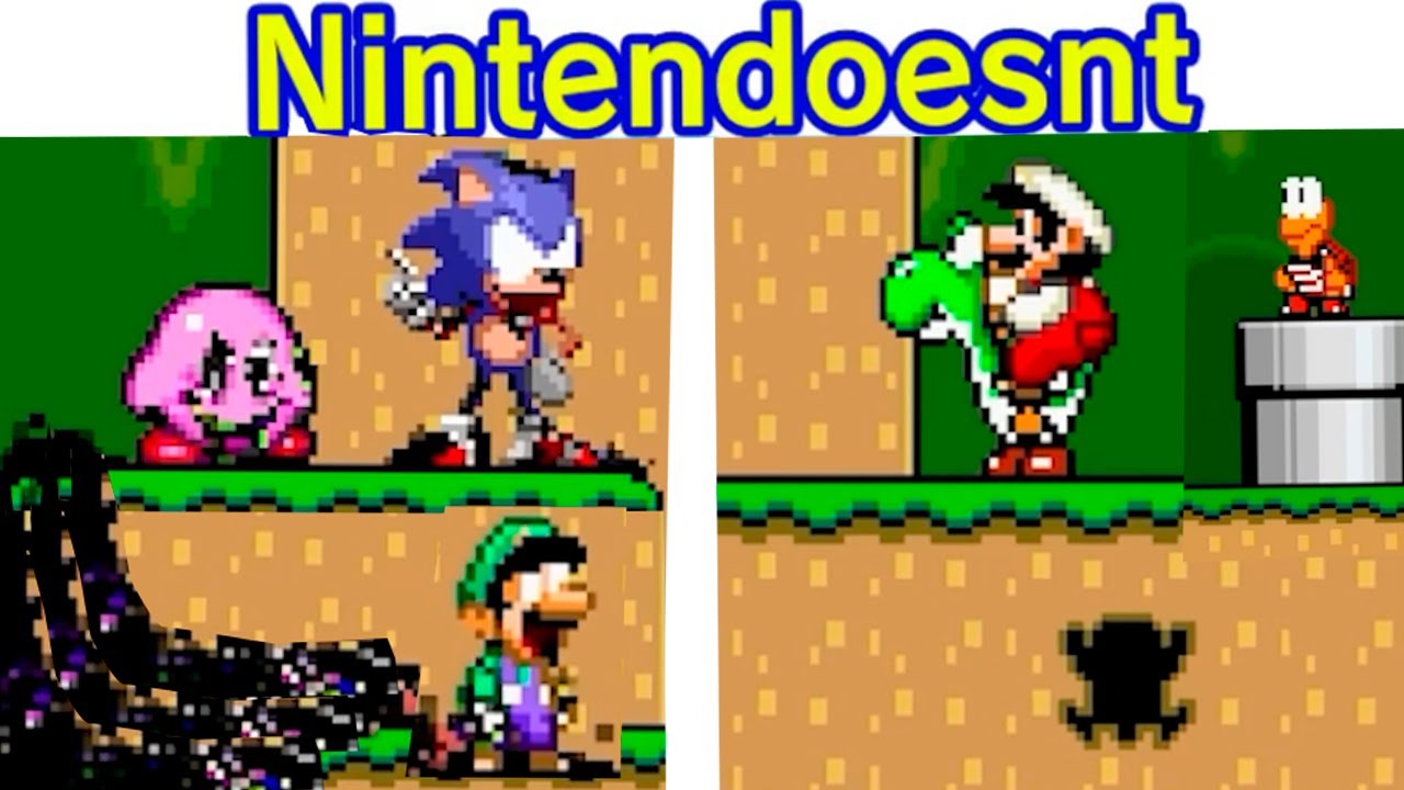 FNF' Night Of Snes V2 | NINTENDOESNT | Sonic Corrupted Mario MIX | FINAL🎶