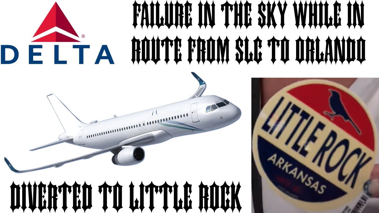 Diverted to Little Rock. Plane failure in route from SLC to Orlando.