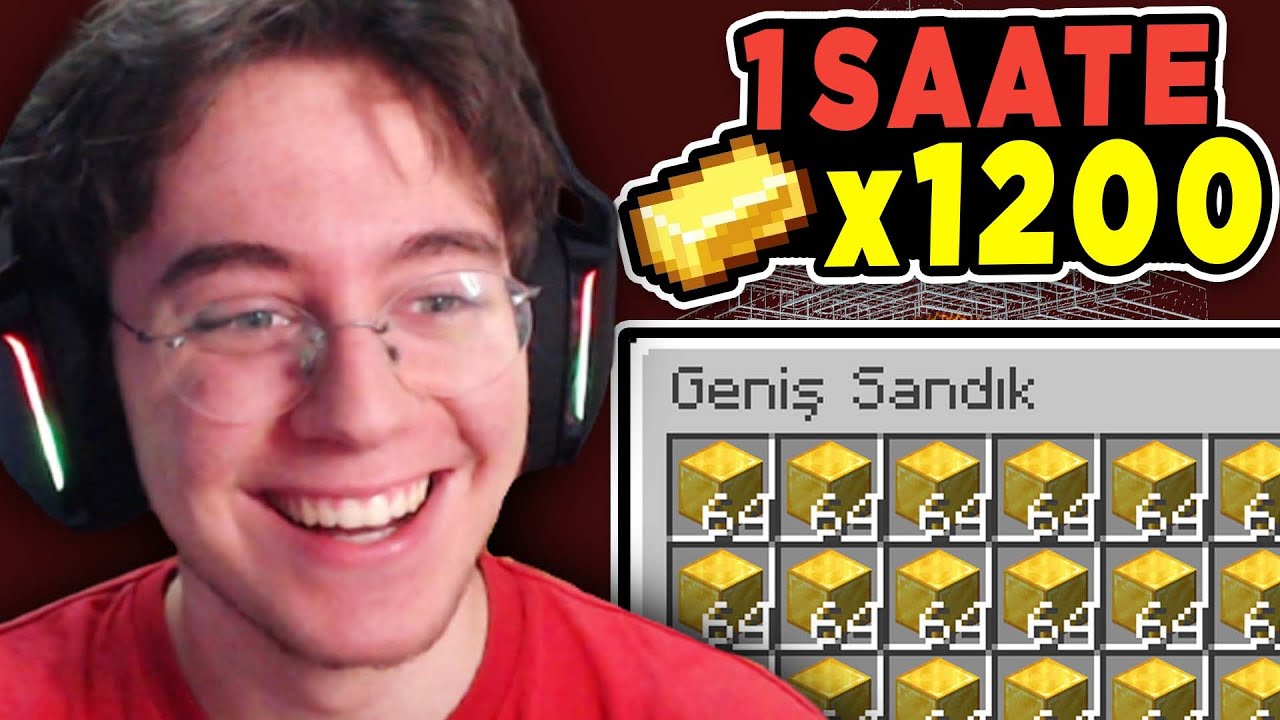 Saatte 1200 Altın Almanın Kolay Yolu! (Siz Nedenini Anladınız..) | Minecraft Hardcore 11