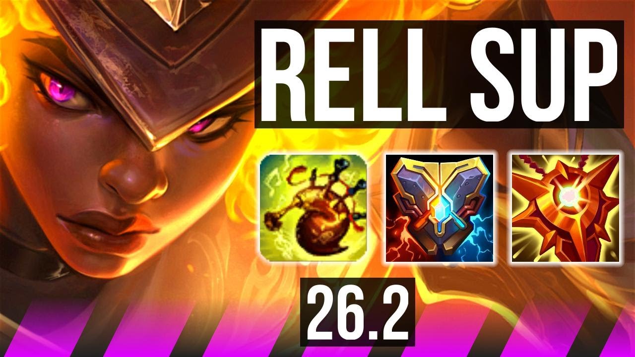 RELL & Varus vs SETT & Ezreal (SUP) | 15K damage | KR Master | 26.2
