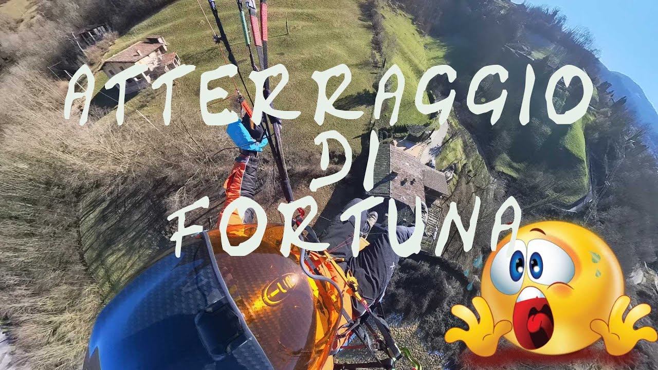 ATTERRAGGIO DI FORTUNA -INSANE PARAGLIDING-