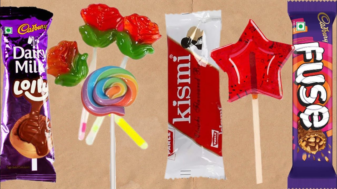 Satisfying video ASMR lollipop candy and toffee nut cracker opening video asmr 