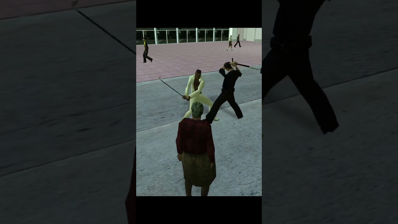 Cop vs npcs 😂😂. #gta #gta6 #gtavicecity #ps2