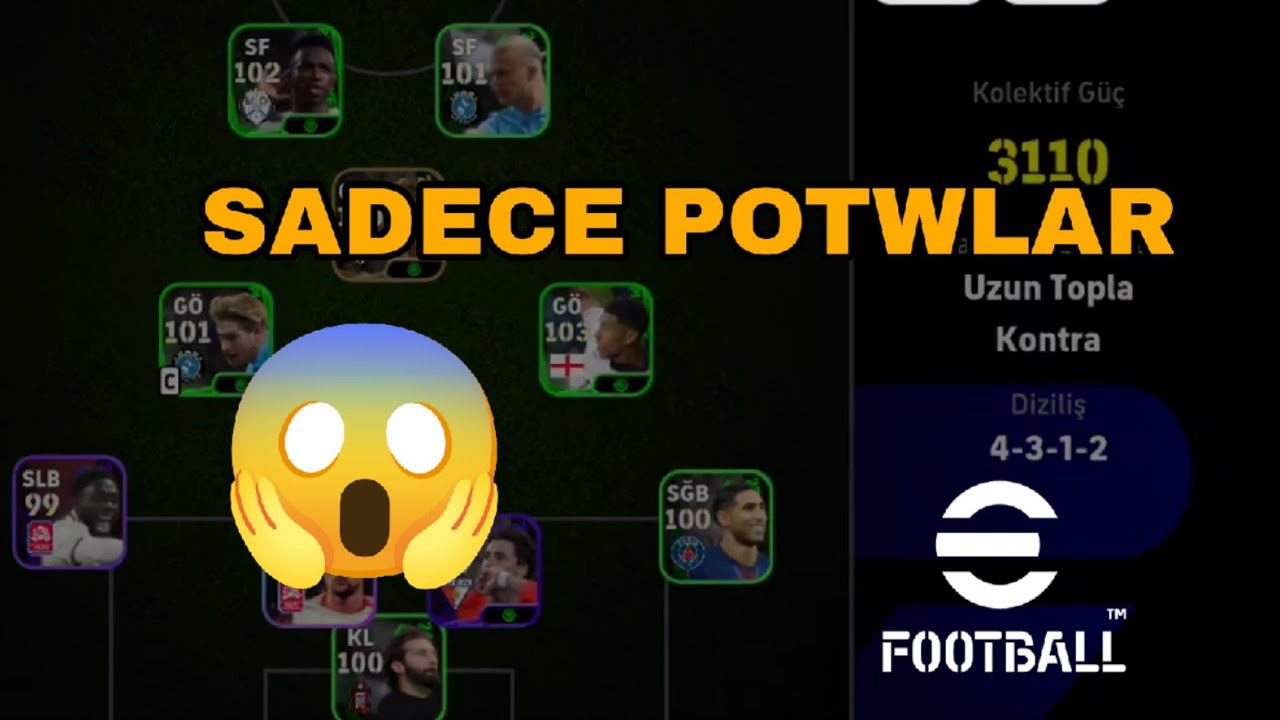 POTW KADROLU RAKİPLE MAÇ!!!😱 (E FOOTBALL MOBİLE)