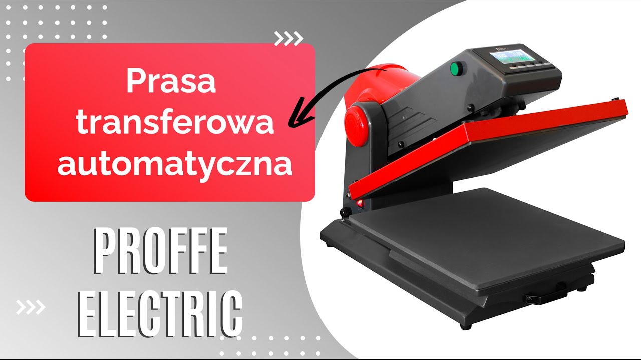 Prasa transferowa z automatycznym dociskiem | Schwitzler Proffe Electric | GRAWERTON
