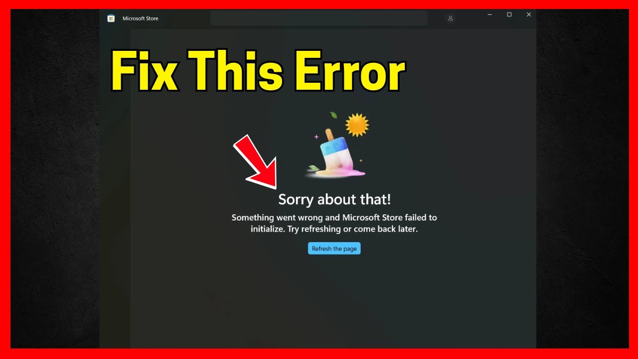 Исправление Microsoft Store: Извините, что-то пошло не так.