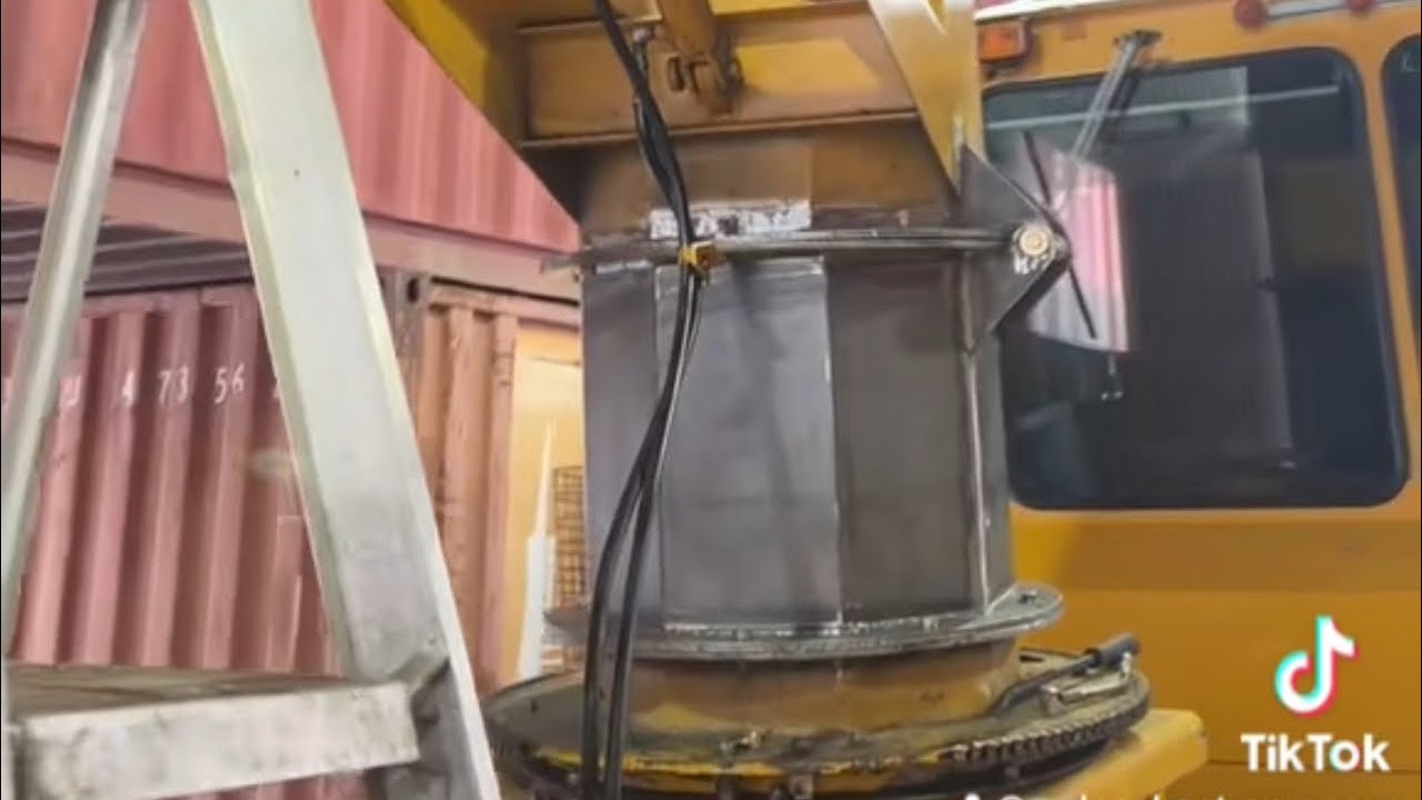 Snow chute for very large snow blower part 2