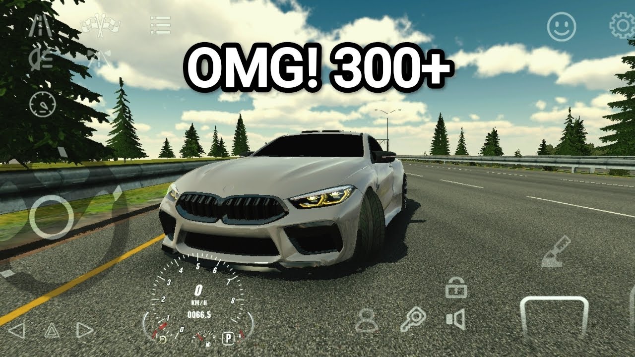 Testing bmw top speed in car parking multiplayer 