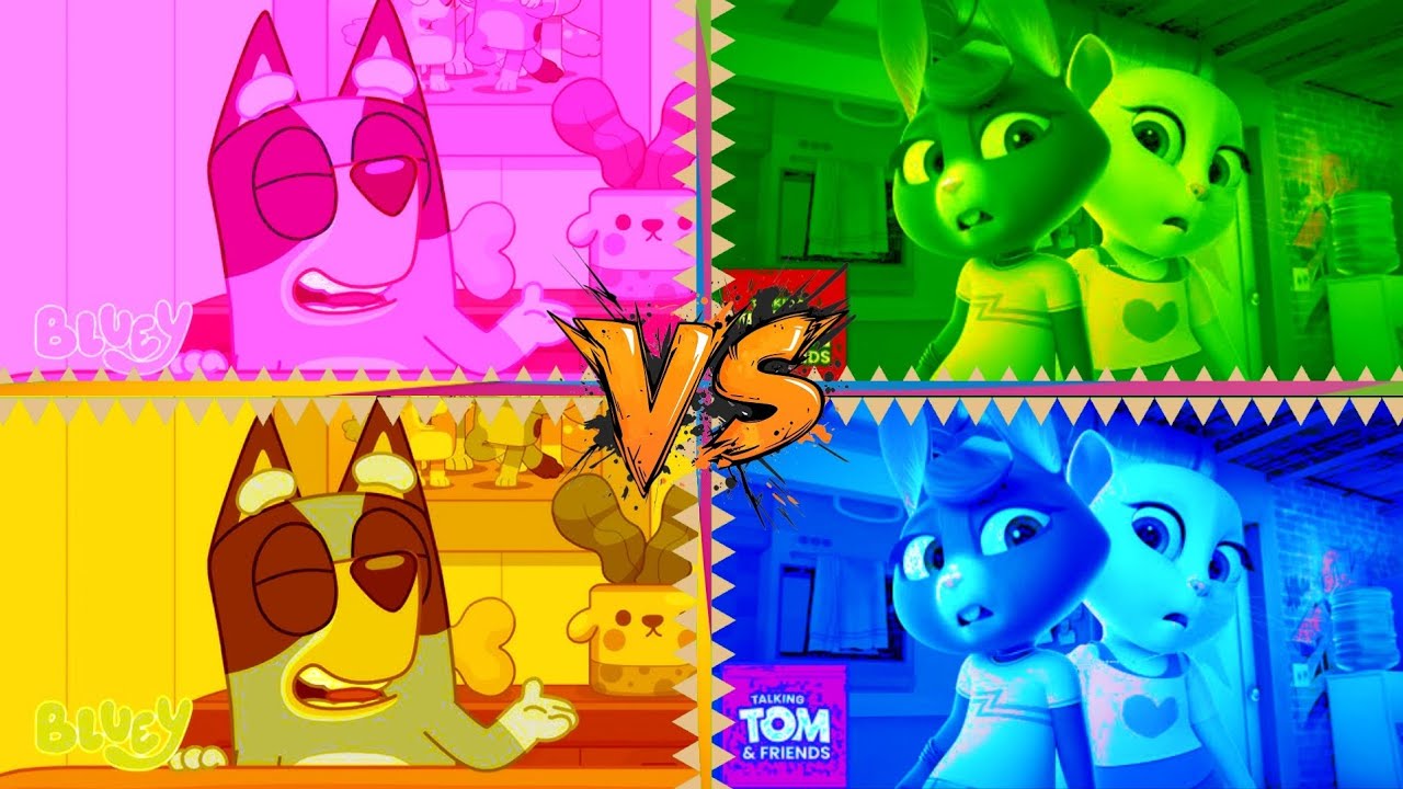Bluey's Epic 🆚 My Talking Tom | Coffin Dance Cover 🎶 | Hilarious Family Fun!