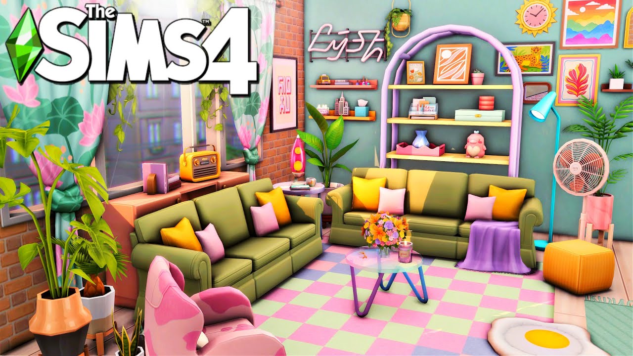 Best Friends Apartment (With a Cosy Balcony!) 💞 || The Sims 4 Speed Build
