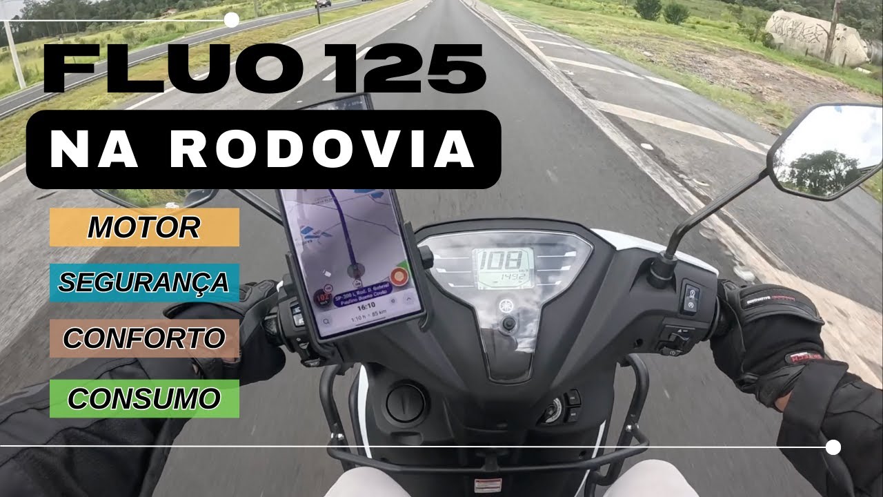 O que achei da YAMAHA FLUO na Estrada/Rodovia | Top Speed, Segurança, Conforto e Consumo [EP-14]