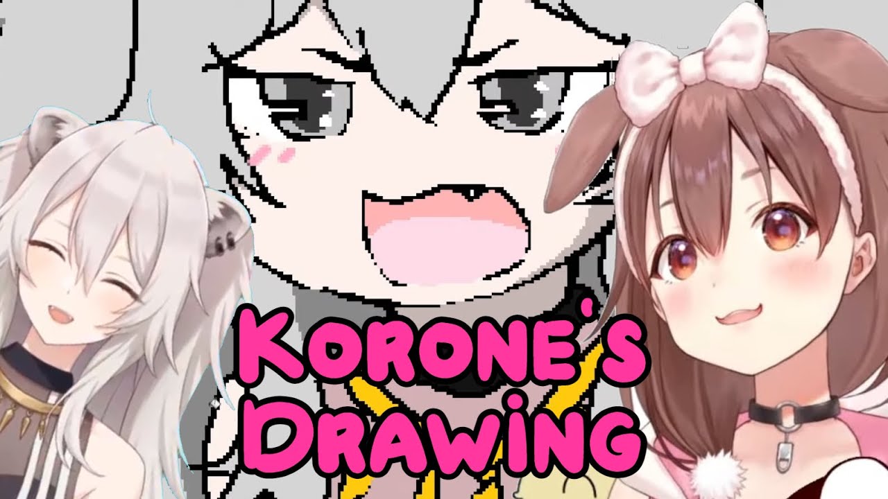 Korone Draws an Incredibly Cute Picture of Botan for Her 1st Anniversary [Eng Sub/Hololive]