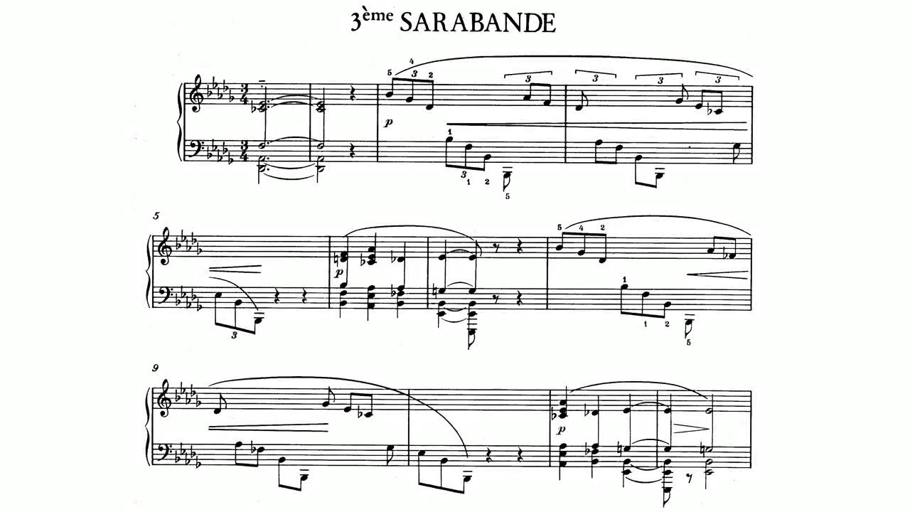 Erik Satie ~1887~ Sarabande n&deg;3